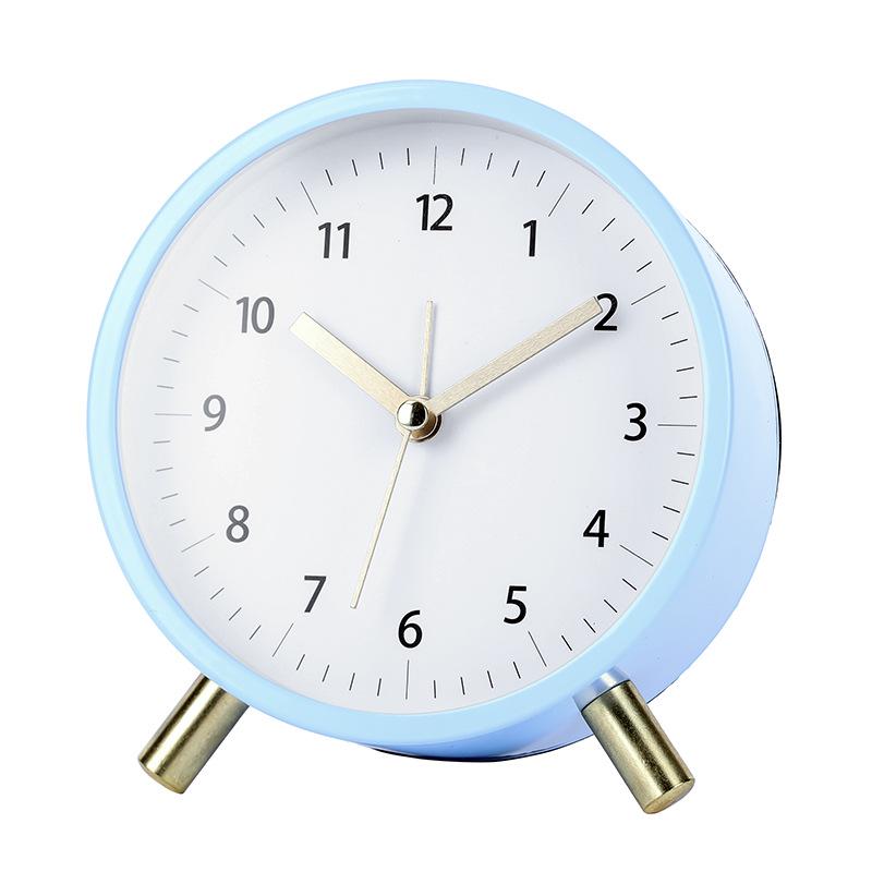 Nordische Stille Schreibtischuhr - Einfache, Stilvolle Weckuhr für Schlafzimmer & Wohnzimmer