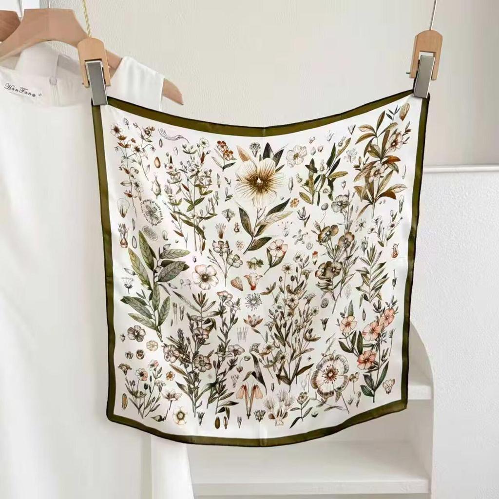 100% Mulberry Silk Small Square Scarf - European Style, High-End Feel, Perfect for Mother's Birthday or Business Gift