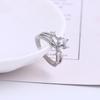 Exquisite Cosmic Trajectory Planet Rings For Women Double Layer Luxurious Sparkling Zircon Opening Ring Bride Wedding Jewelry