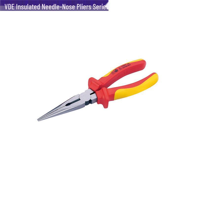 VDE Insulated Needle-Nose Pliers with Straight & Bent Jaws - Germany K Brand