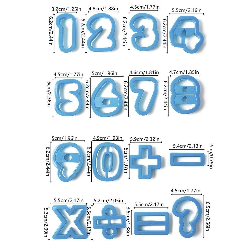 Plastic Material Alphabet Biscuit Cutters 26 Letters Set DIY Fondant Molds Home Kitchen Baking