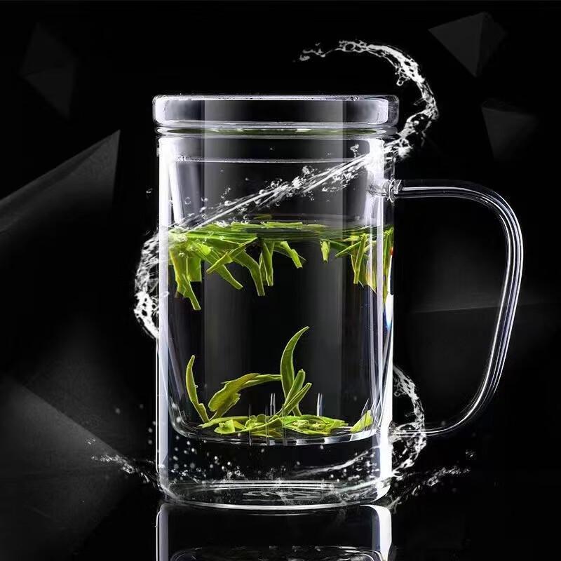 Shangqi Guanshan Heat-Resistant Glass Tea Infuser Mug