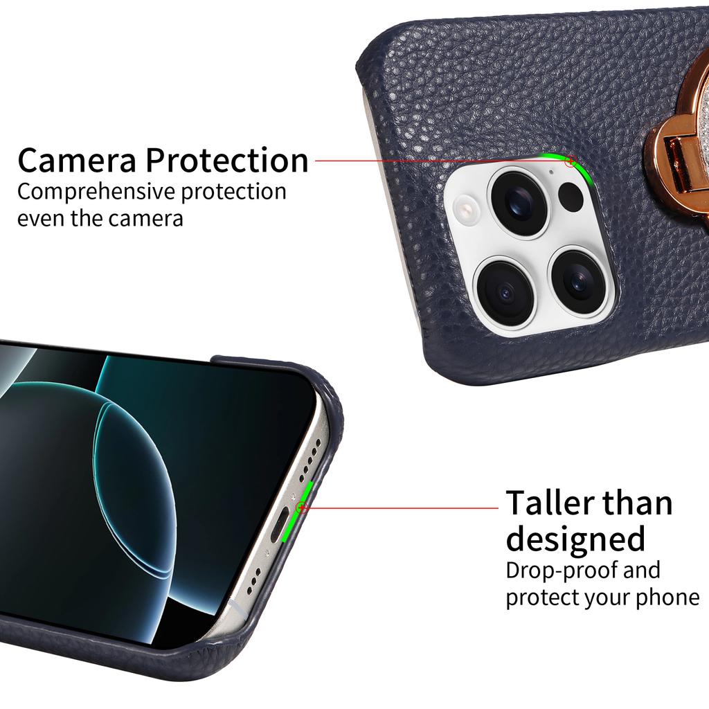 Anti-fall Faux Leather Phone Case with Pressure Relief Swivel Stand for Samsung GalaxyS20 S21 S22 S23 S24 A12 A13 A14 A25 Series