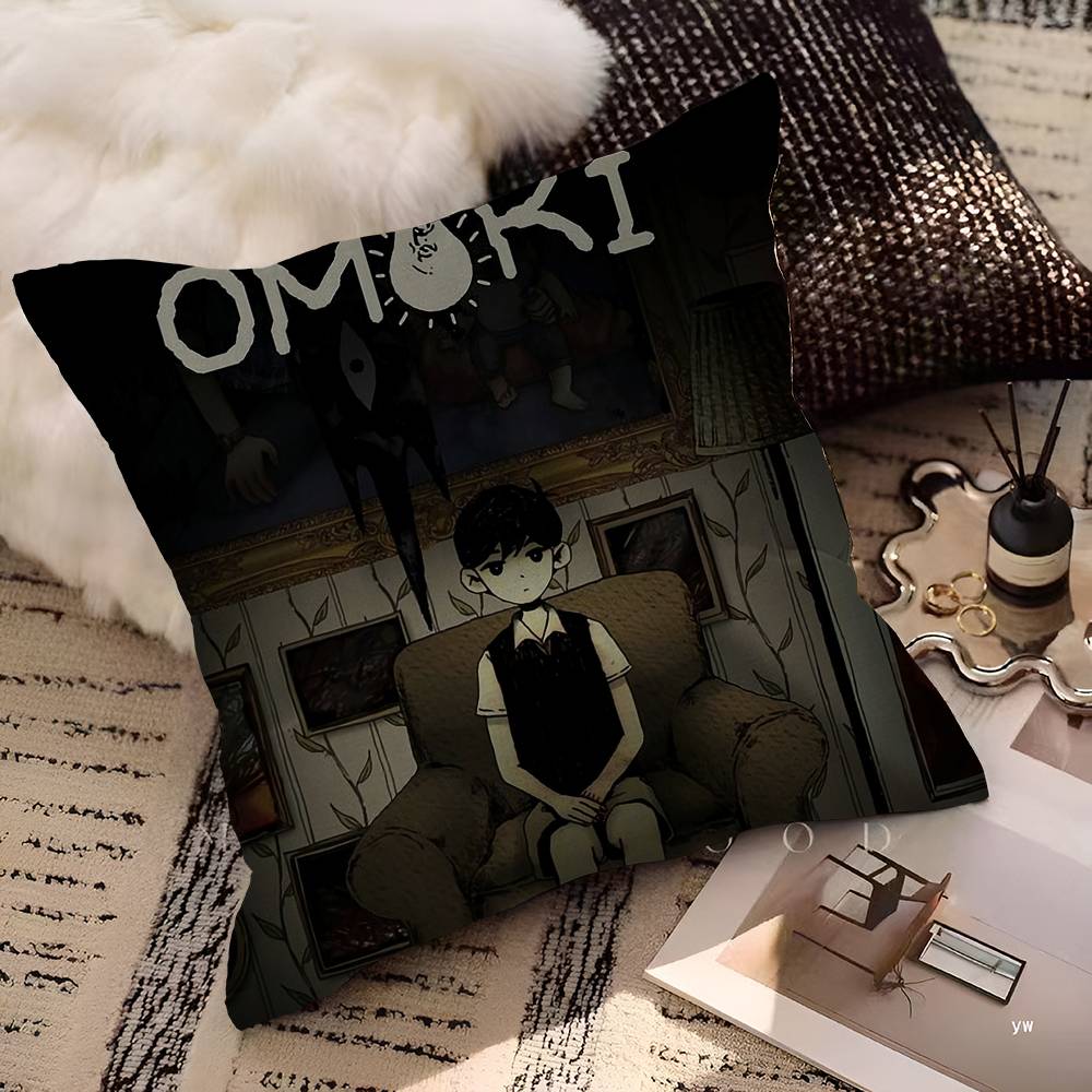 OMORI GAME Pillow Anime Pillow Sofa Bed Head Pillow Cover Cushion Cover 45x45 Cm Fashion
