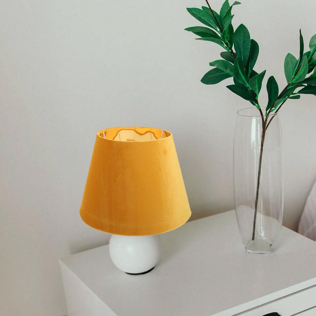 1Pcs Gold Cloth Lampshade Compact Light Cover for Table Bedside Floor Lamp Decorative Household Light Shade Simple Lampshade