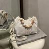 Summer dumpling bag women's new trend versatile fashion beaded handbag casual texture messenger bag