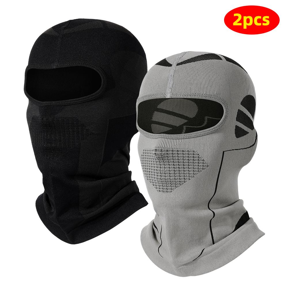 Winter Warme Sturmhaube Motorrad Vollgesichtsmaske Atmungsaktiv Ski Winddicht Helm-Innenfutter Sport Kapuzenmütze Radfahren Reiten Ski Kopfbedeckung