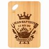 Planche À Découper - PLANETEE - Jean-Baptiste Roi Du Barbecue - Bambou - 30 X 20 X 1 Cm - Trou 24 Mm