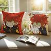 Hot Game M-Mystic Messenger 707 Cushion Cover Pillowcase Short Plush Invisible zipper Room Sofa Cushion Cover