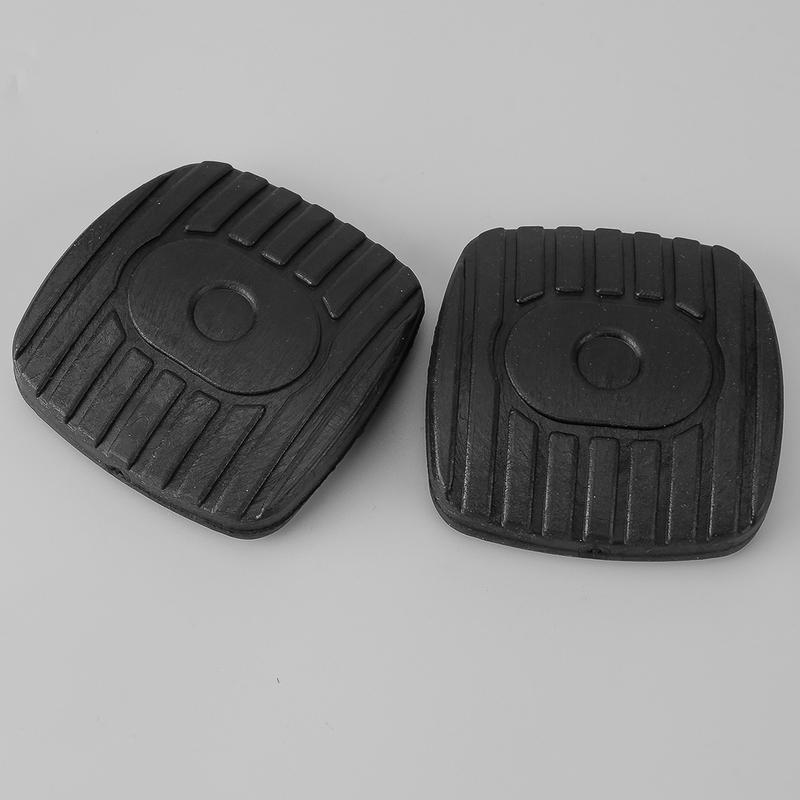 2Pcs Brake Clutch Pedal Pad Rubber Cover Fit For Nissan Note Cube Tiida Micra NV200 2009 2010 Black