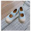 Leder Mary Jane Sommer Plateau Freizeitschuhe für Damen