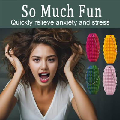 Spiky Grippie Stim Fidget Toy Stress Relief Teens Adults Pocket 3D Printed Pain Stimming Tool Portable Handheld Bumpy Roller Sensory Toy