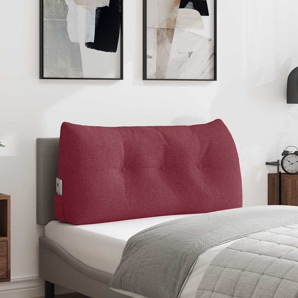 Back Cushion Burgundy 100 X 24 X 50 Cm Fabric