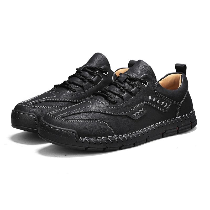 Handgefertigte Stiefel aus echtem Leder für Herren, bequeme Stiefeletten für Herren, Freizeitschuhe, Mokassin-Stiefel