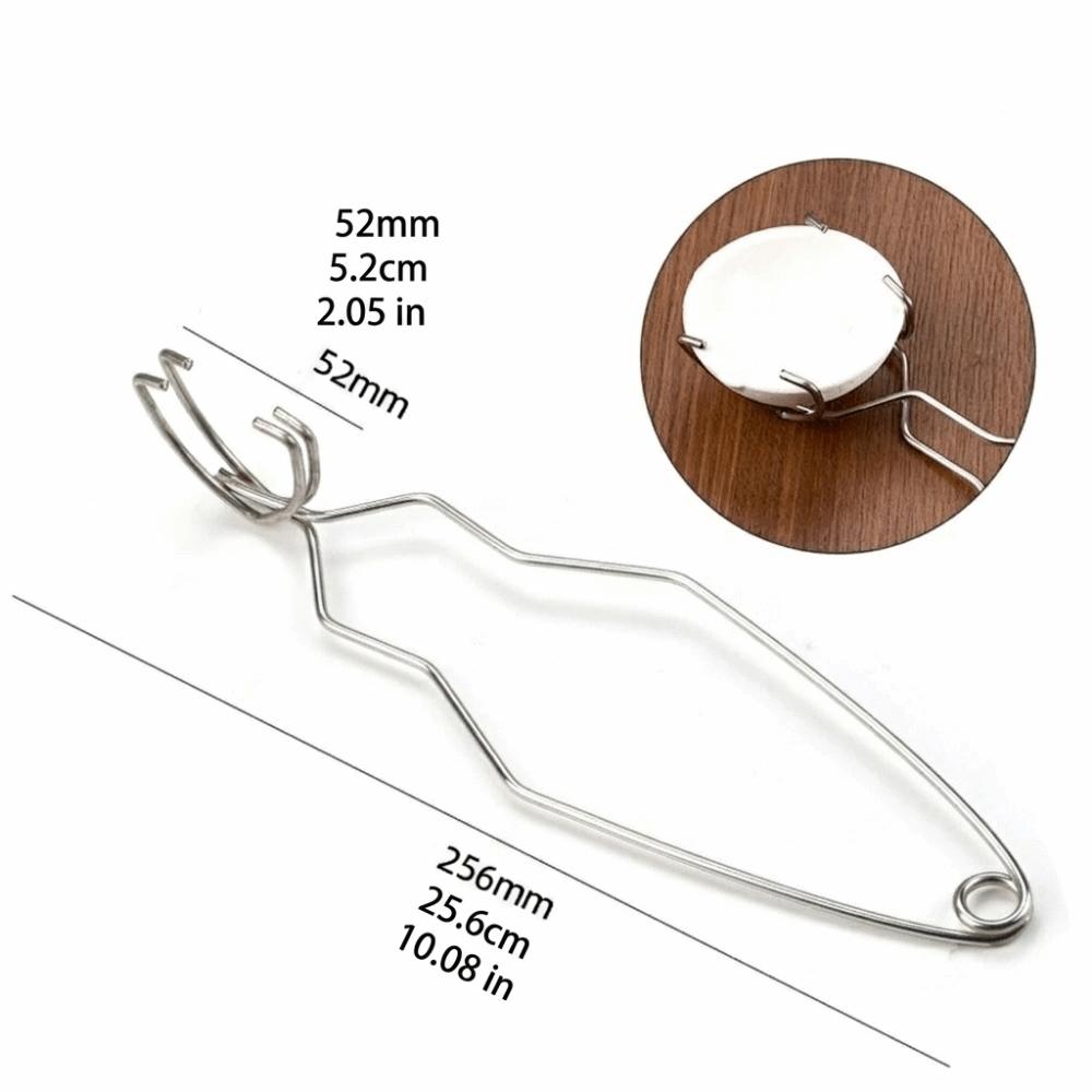 Stainless Steel Quartz Bowl Holder Clamp High Temp Resistant Melting Casting Pliers DIY Handcraft