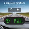 Digital Car Head Up Display HUD Speedometer Multi-functions GPS Compass RGB LED Odometer Over Speed Alarm Accessories for Truck