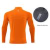 Men's Quick-Dry Reflective Long Sleeve Zip-Up Running Top