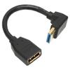 0.15meters Displayport Extension Cable Up Angle Right Angle Displayport Workstation
