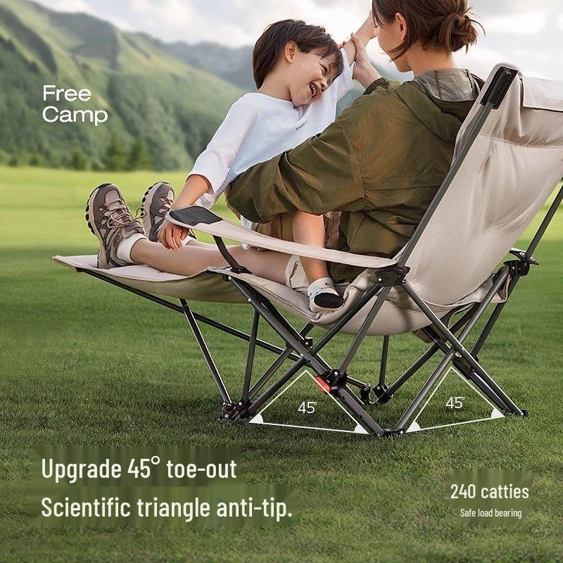 Adjustable Folding Reclining Chair for Outdoor Autumn & Winter Camping