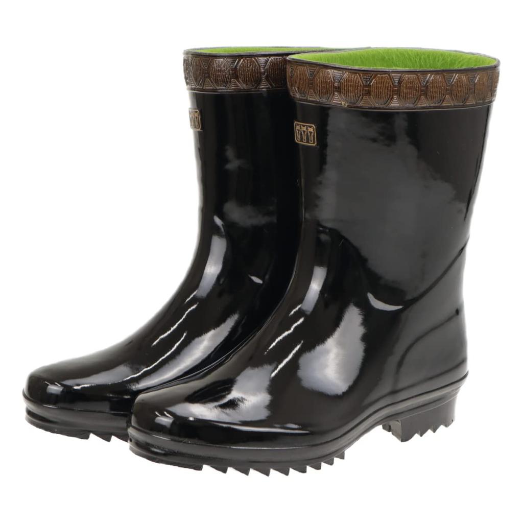 Mitsuuma Ace King Long 3 Klassische Wasserdichte Regenstiefel für Größe cm Nr.. Stiefel, Herren Arbeit, Schwarz, 25.5