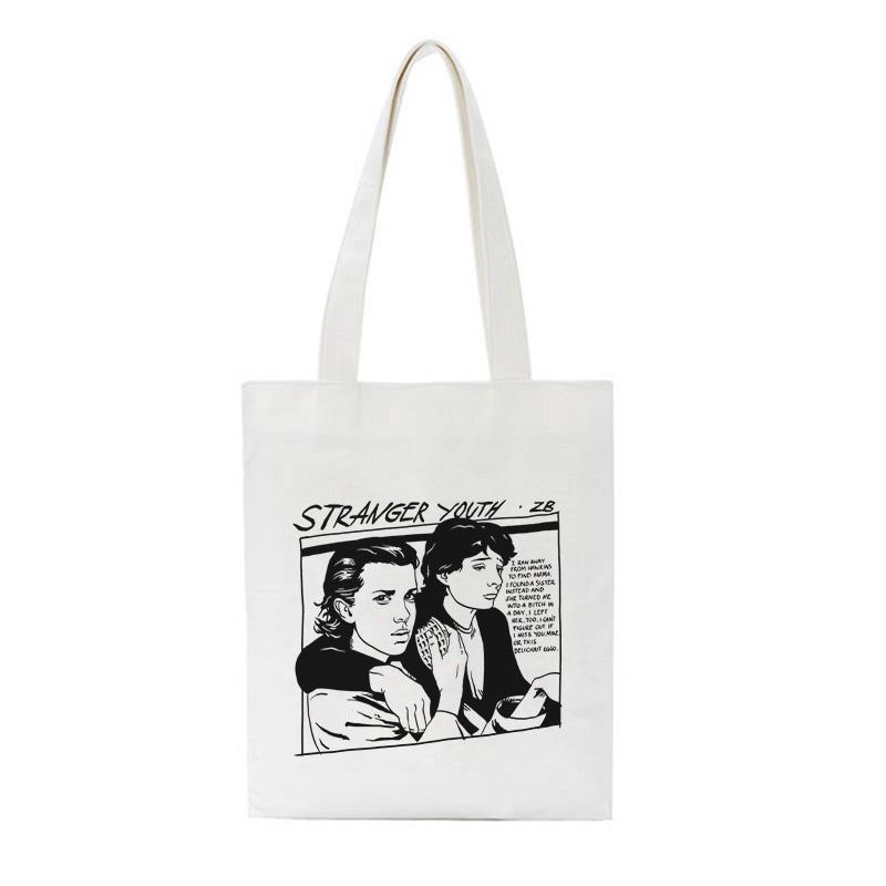 Ladies Handbags Canvas Tote Bag Shopping Travel Eco Reusable Shoulder Shopper Bags Women Simple Package Student School Book Bags