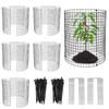Metal Mesh Plant Protectors,Expanding Tree Guard Hedge Protector Rabbit, Rodent