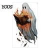 Festive Party Decorations for Classroom Halloween Ghost Window Stickers, Removable PVC Wall Decals, Peel And Reusable Art Smooth Surfaces Stick