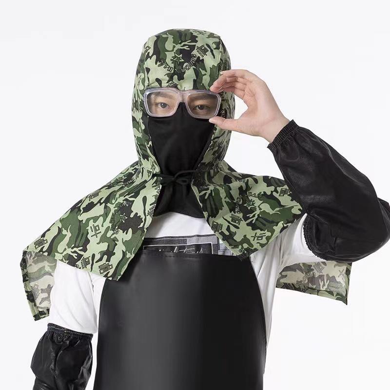 Unisex Denim Dustproof Work Hood - Durable Protection for Construction and Labor Tasks