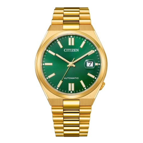 

Citizen Analog Blue Dial Men s Watch, Green/Gold, Bracelet