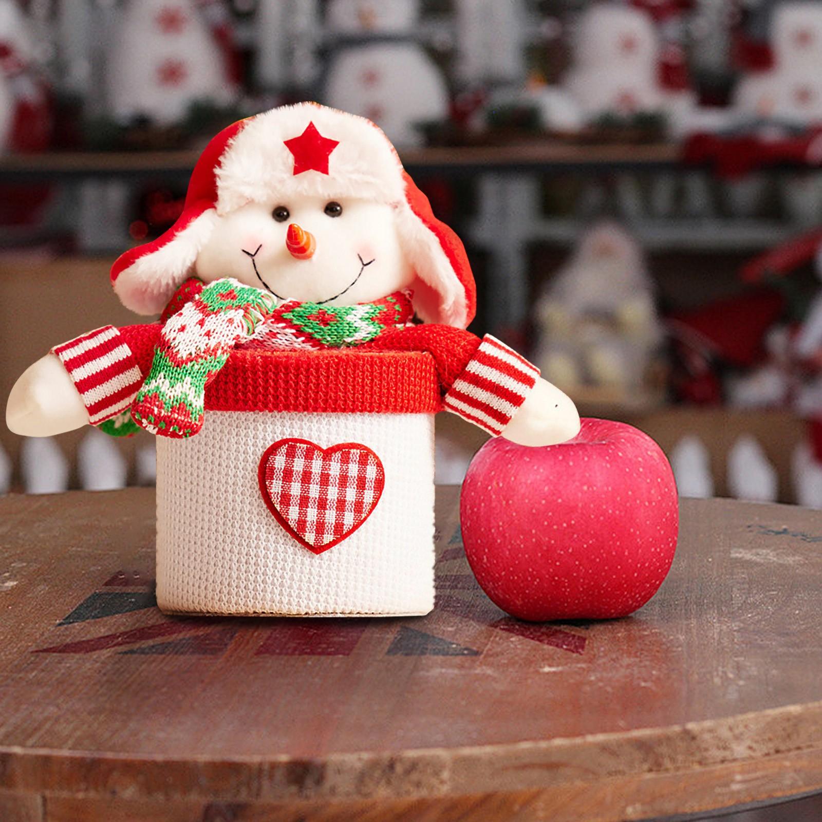 

Рождественская подарочная коробка Рождественская креативная трехмерная детская бутиковая коробка Подарочная коробка Банка для конфет Подарок на праздник One Size белый