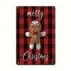 Vintage Santa Claus Metal Tin Signs Pcs Retro Iron Wall Art Plaques with Christmas Quotes Rustic Decor for Home Party