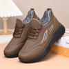Women Winter New Low Top Lace Up Cotton Shoes Round Toe Waterproof Non Slip Soft Sole Plush Keep Warm Casual Sports Shoes