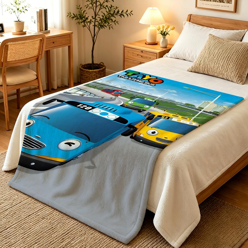 Animation T-TAYOTAYO Throw Blankets Soft Warm Flannel Blanket Bedding for Bed Living Room Home Sofa