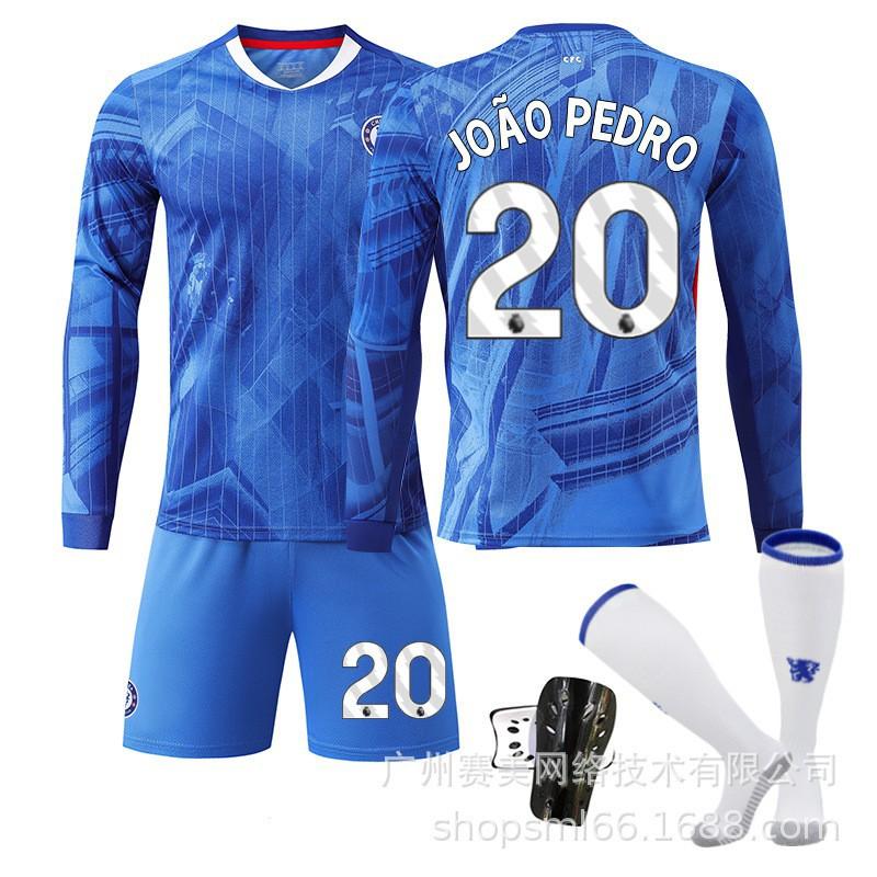 2526 Chelsea Home Long-sleeved Football Uniform Set Children's No. 10 Palmer Jersey 8 Enzo 24