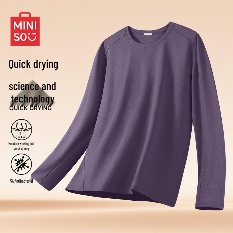 MINISO Men's Long-Sleeve Quick-Dry T-Shirt