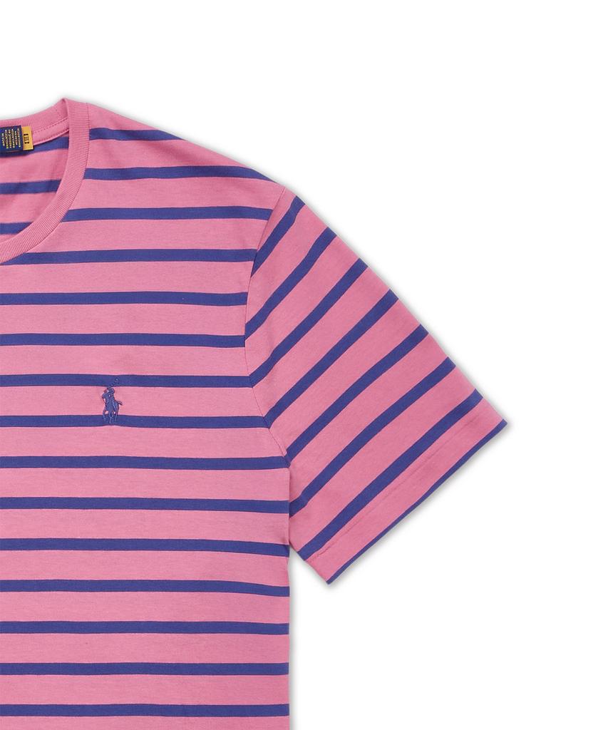 POLO RALPH LAUREN Custom Slim Fit Striped Jersey T-Shirt - Red