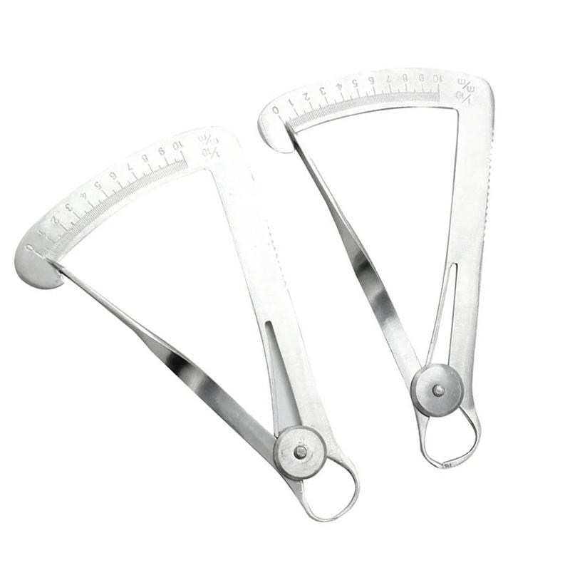 Dental Orthodontic Caliper Ruler For Wax Crown Gauge Stainless Steel Measuring 0-10mm Dentistry Surgical Instruments Tools