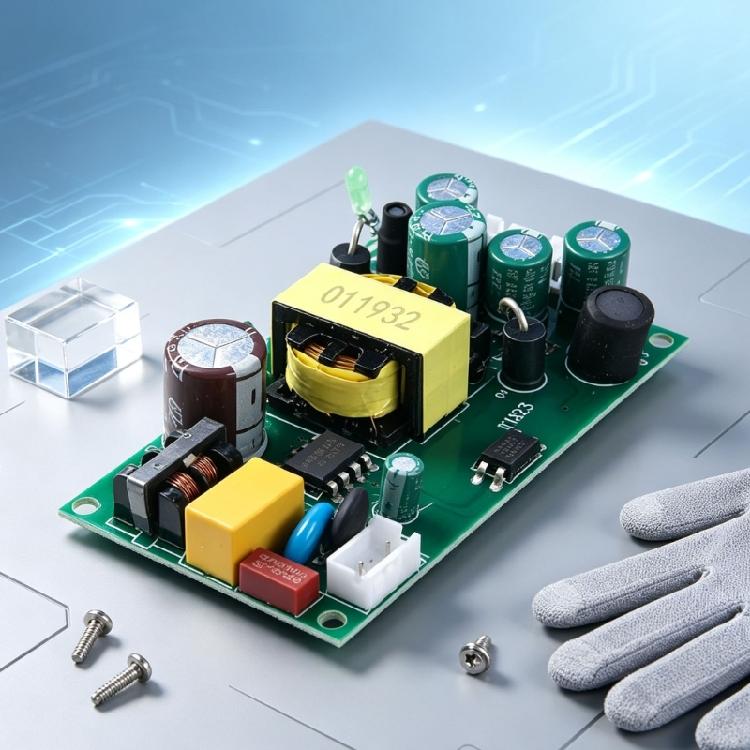 Control Cabinet Power Supply Module with 220V Input and 24V + 5V Output Board for Automation Equipment, Access Control Equipment, and Robotics