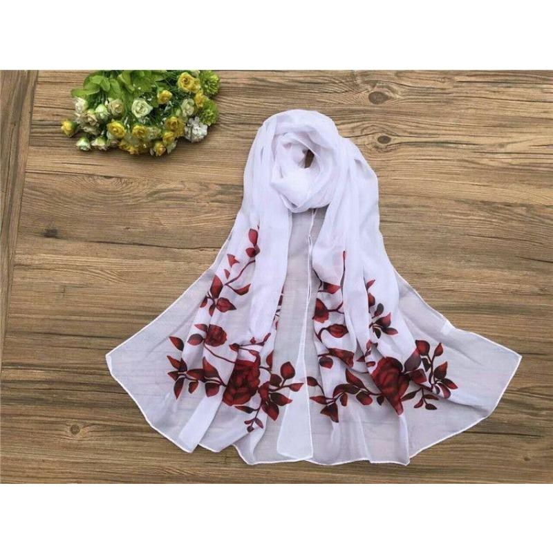 New Blackout Beach Towel Summer Air Conditioning Shawl Chiffon Scarf Temperament Celebrity Women's Gauze Scarf