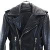 BALENCIAGA French Lamb Leather Double riders jacket 36 black Women Used