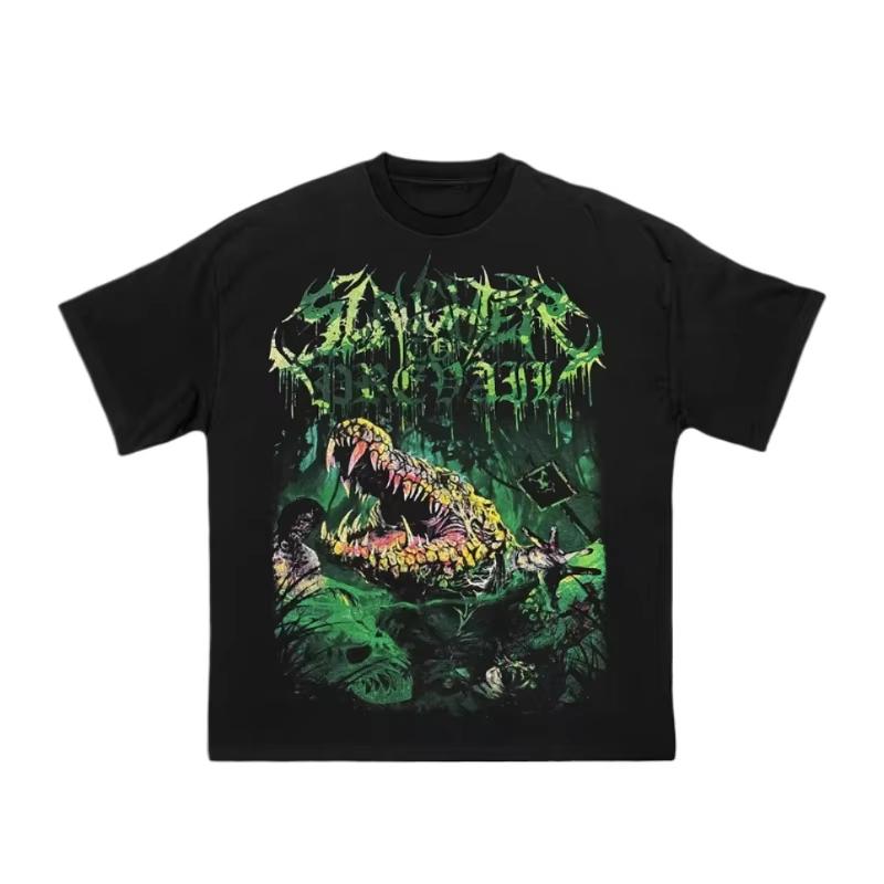 Mental SLAUGHTER TO PREVAIL T-shirt Mens Women Russia Rock Short Sleeve Tshirt Graphic Tee-shirt Oversize Streetwear Shirts