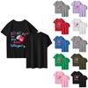 Lässiges bedrucktes T-Shirt für Damen, Rundhalsausschnitt, Pullover, kurzärmelig
