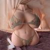 Half Body Armless White Skin Super Large Chest Silicone Sex Doll Realistic Chest Masturbation Adult Toy