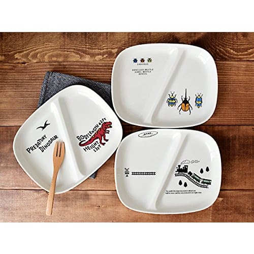 EAST table Children's Lunch Plate, 21.8cm, Train Design, for Boys, TOTOY, Made in Japan, Cute, Dishwasher and Microwave Safe, to-01303