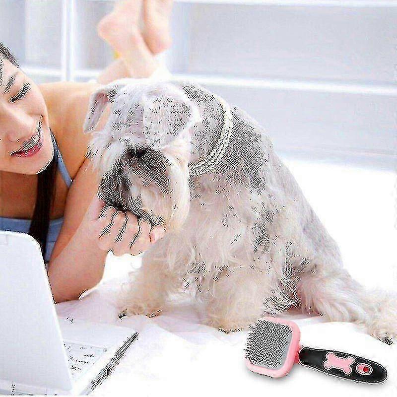 Small Dog Brush Pet Grooming Brush Cat Brush Pet Grooming Tools Pink