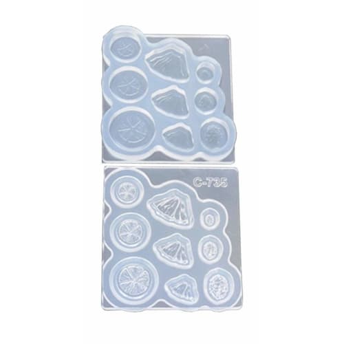 

Kamejima Shoten Soft Mold Mini Fruits (Orange, Pineapple, Raisin) Hobby Tool C-735