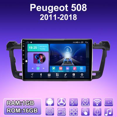 2 DIN Android Car Radio For Peugeot 508 2011-2018 Multimedia Player Head Unit Stereo GPS Navigation WIFI 1+16GB