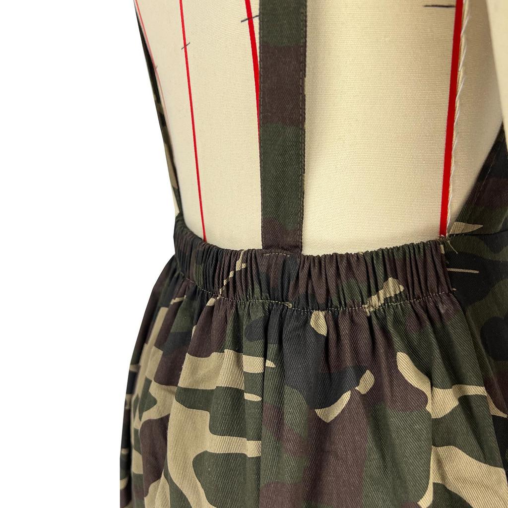 Women's Casual Loose Camouflage Workwear Jumpsuit Overalls