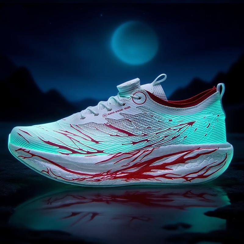 Luminous Lightweight Carbon Plate Running Shoes for Parent-Child Sports and School Racing