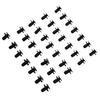 10x Retainer Clips 86590-28000 865952T500 Black Head Diameter 18mm